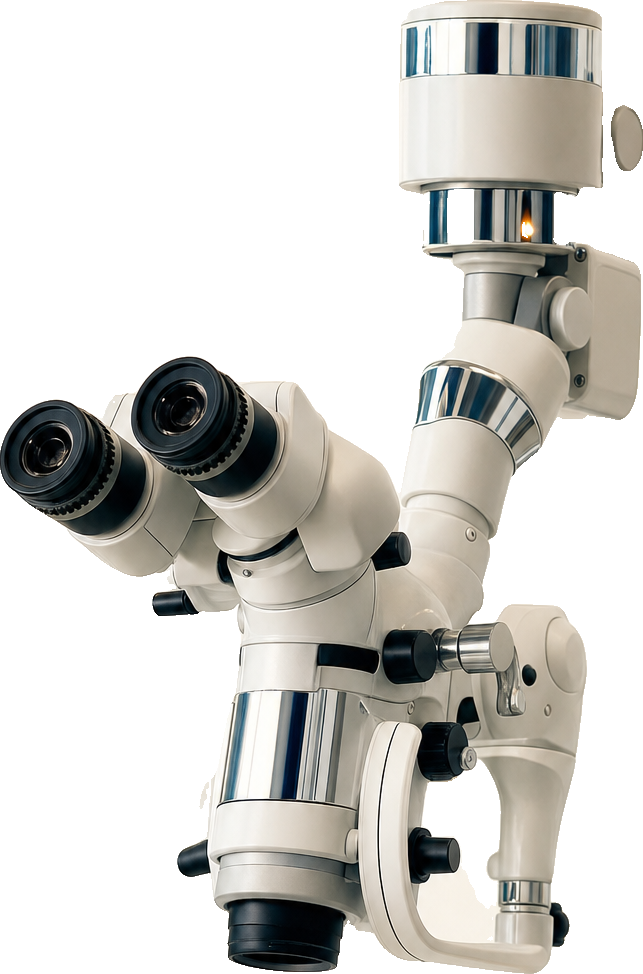 Dental operating microscope of the type used for magnified periodontal surgery